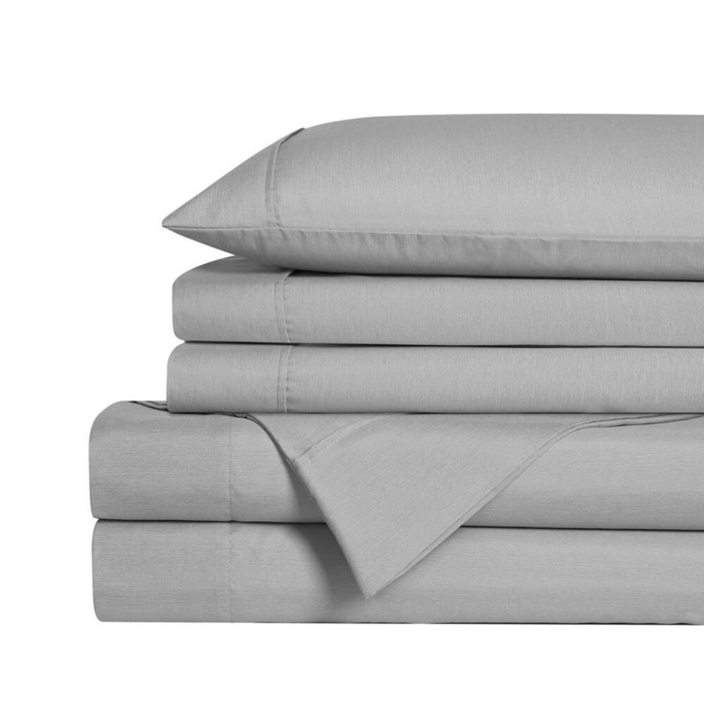 Swift Home -  4PC Polyester Rayon from Bamboo Blend S Gray